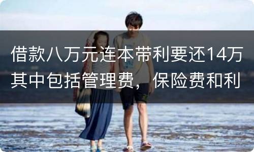 借款八万元连本带利要还14万其中包括管理费，保险费和利息请问这样的网贷合规吗
