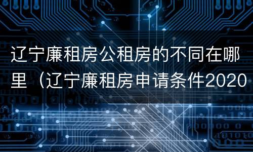 辽宁廉租房公租房的不同在哪里（辽宁廉租房申请条件2020）