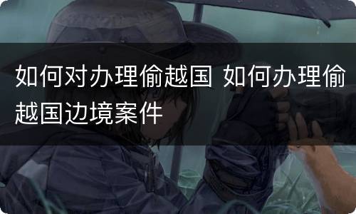 如何对办理偷越国 如何办理偷越国边境案件