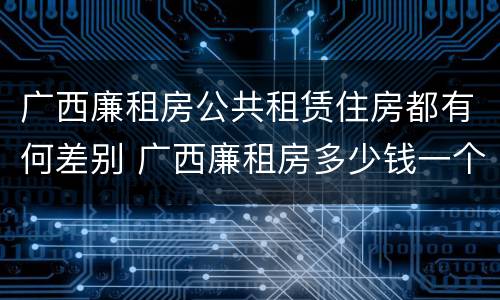广西廉租房公共租赁住房都有何差别 广西廉租房多少钱一个月