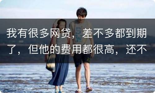我有很多网贷，差不多都到期了，但他的费用都很高，还不起了，怎么办才好