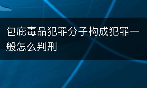 包庇毒品犯罪分子构成犯罪一般怎么判刑