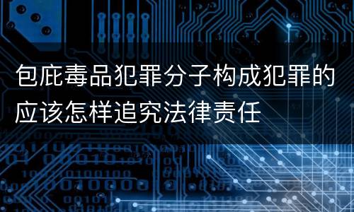 包庇毒品犯罪分子构成犯罪的应该怎样追究法律责任