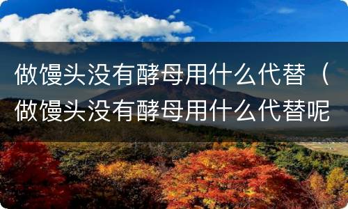 做馒头没有酵母用什么代替（做馒头没有酵母用什么代替呢）