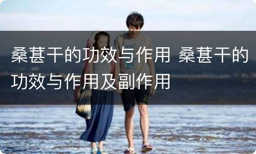 桑葚干的功效与作用 桑葚干的功效与作用及副作用