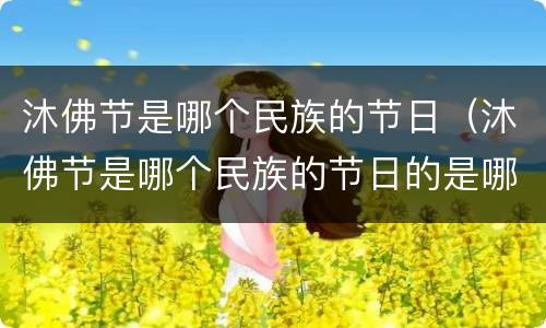 沐佛节是哪个民族的节日（沐佛节是哪个民族的节日的是哪个民族的节日）