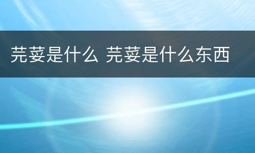 芫荽是什么 芫荽是什么东西