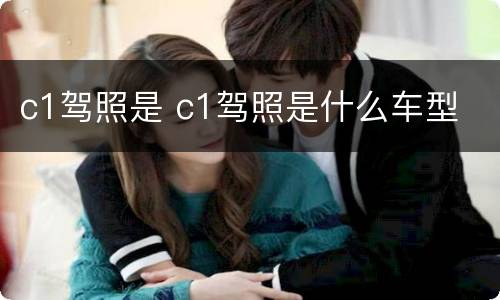 c1驾照是 c1驾照是什么车型