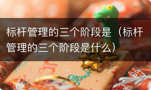 标杆管理的三个阶段是（标杆管理的三个阶段是什么）